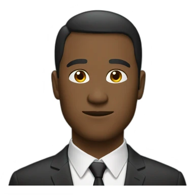 man in suit looking to the side sticker