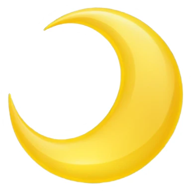 Crescent moon sticker