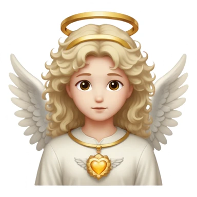 angel fluffy halo sticker