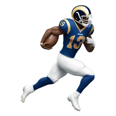 Los Angeles Rams runner sticker