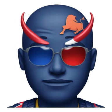 dark blue red bull sticker
