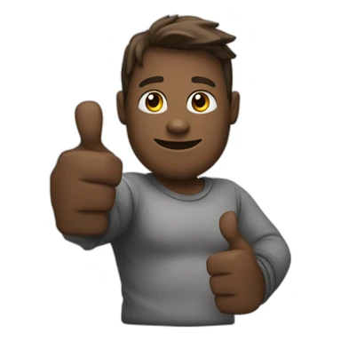 crossed arms with thumbs up sticker