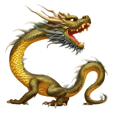 Eastern dragon intricate patterns  sticker