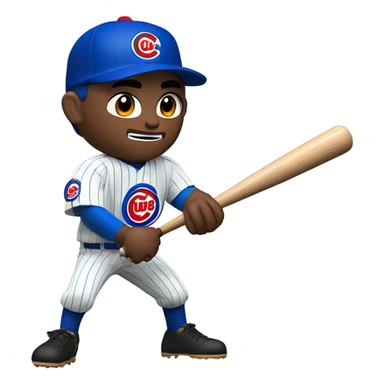 chicago cubs baseball sticker