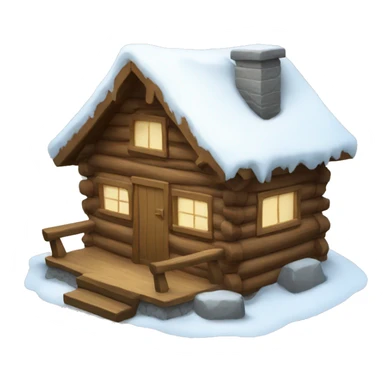 Snow cabin  sticker