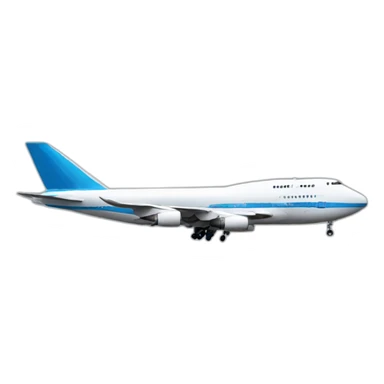 747 plane sticker