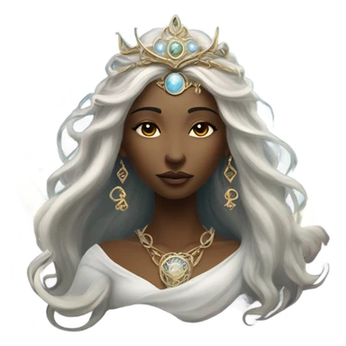wiccan moon goddess sticker