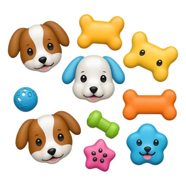 juguetes de perro sticker