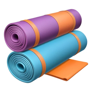 yoga mat and accessories sticker