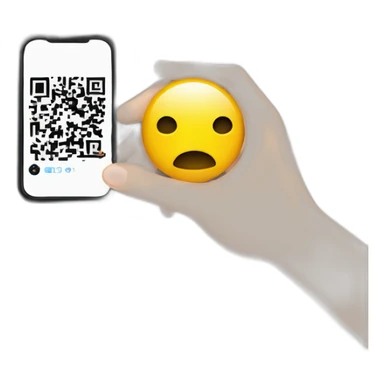 a hand holding a phone taking a picture of a qr code sticker