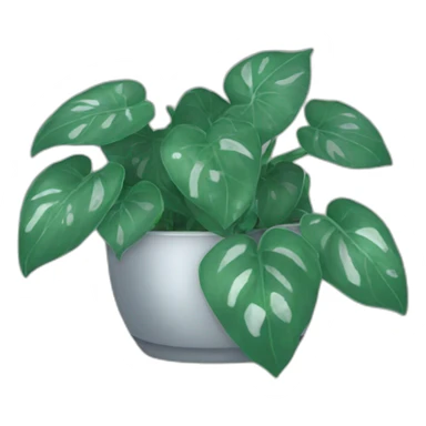 silver pothos sticker