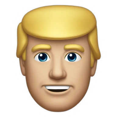 President trump face sticker