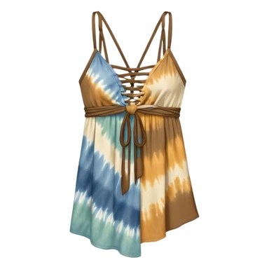 Moonlit weaves clothing strappy in the front tie dye earth tones sticker