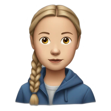 greta thunberg présidente sticker