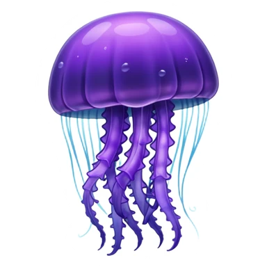 Purple jellyfish sticker