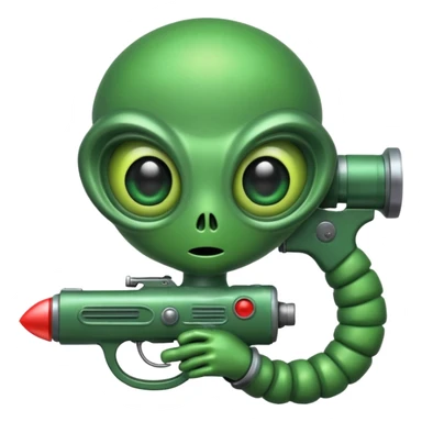retro alien invader. sticker