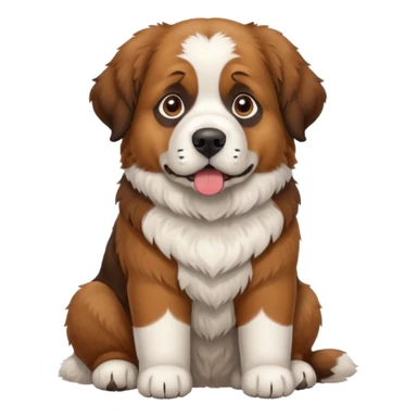 St. Bernard/Scottish Shepherd dog sticker