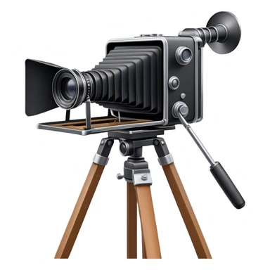 Glass plate camera older 8” x 10 “ on tripod sticker