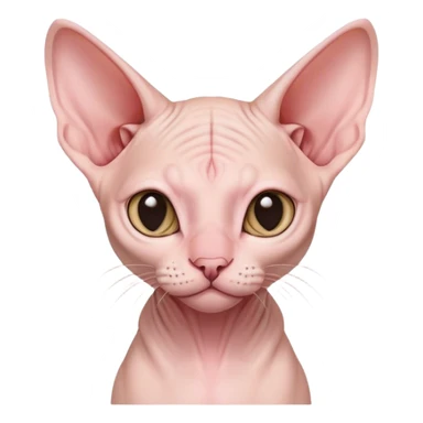 Pink sphynx kitten  sticker
