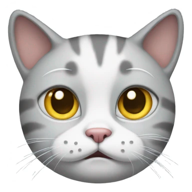 Cat with tears sticker