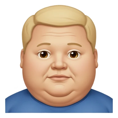 Hombre obeso mórbido  sticker