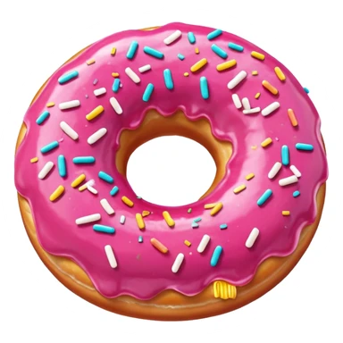 create pink dounut emoji sticker