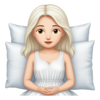 White sleep dress sticker