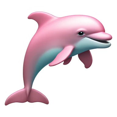 Pastel-pink-colors-dolphin sticker