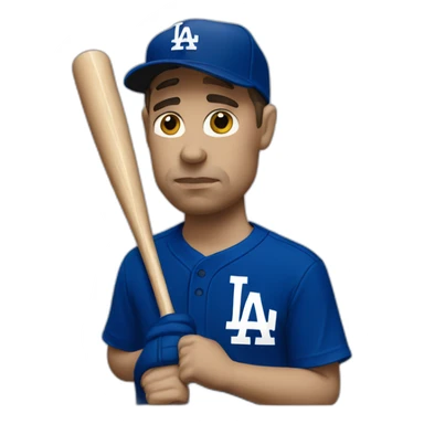 Sad dodgers fan sticker