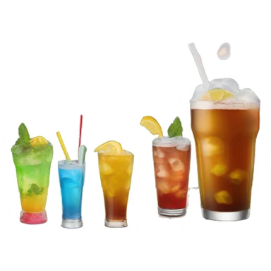 drinks and mountain sticker