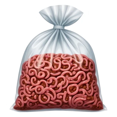 chopped ground beef in a bag sticker