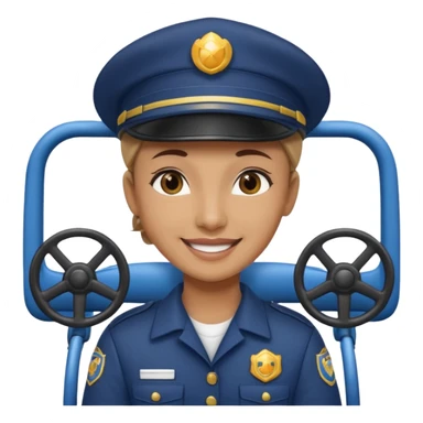 Fairground Staff Ride Operator at Controls sticker