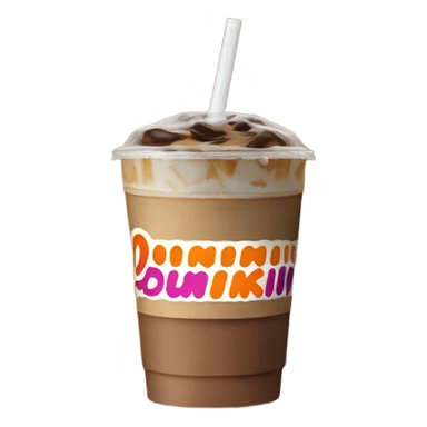 Dunkin iced coffee sticker