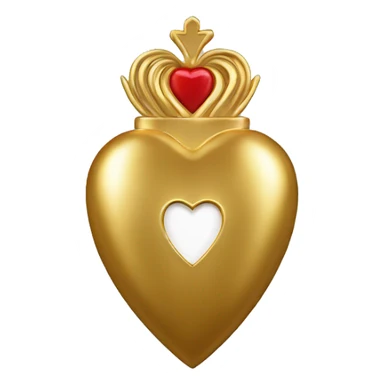gold sacred heart sticker