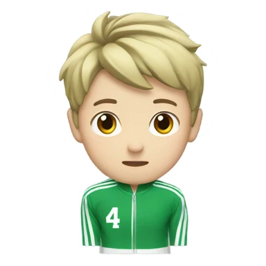 Squid game player seong gi hun in green track suit  sticker