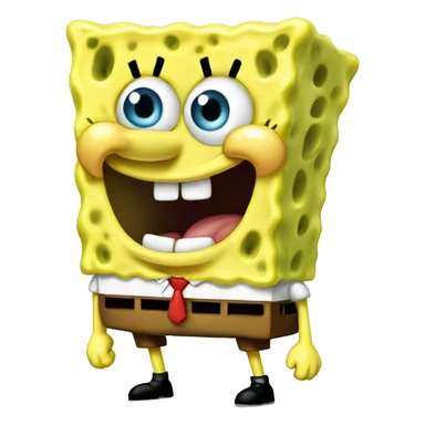Spongebob ios 18 iphone style sticker