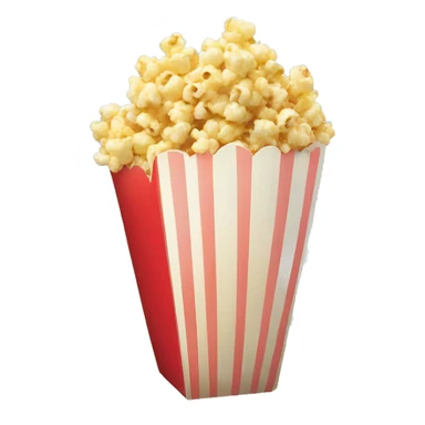 popcorn and heart sticker