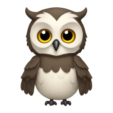 Coruja animada sticker
