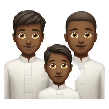 3 boys at teir first religious Communion sticker