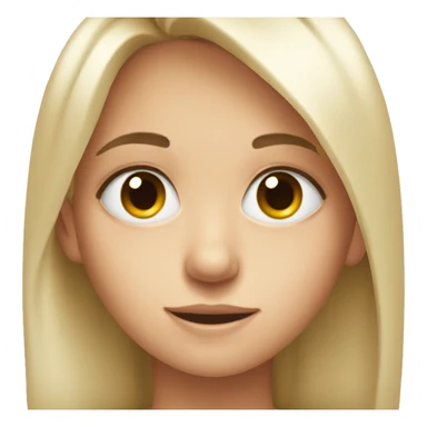 big eyes, slightly smiling, upper sweat drop sticker