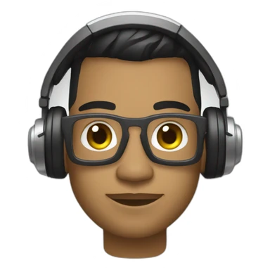 Dj morocho pelo blanco sticker