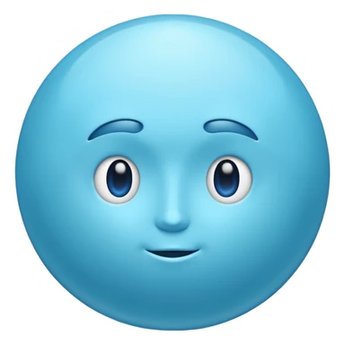 Can you make me an emoji of a blue planet? URANUS sticker