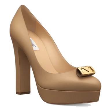 VALENTINO Tan-go PLATFORM PUMP black sticker