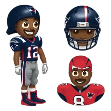 New England patriots vs Tampa bay buccaneers sticker