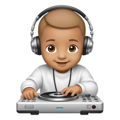 Baby djing sticker