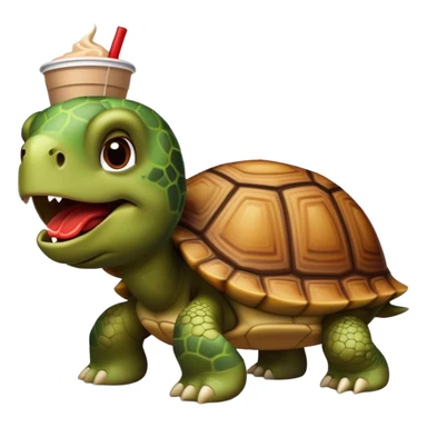 Turtle eating chipotle sticker