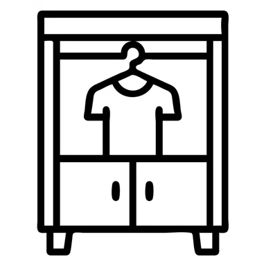 create closet icon on transparent background png sticker