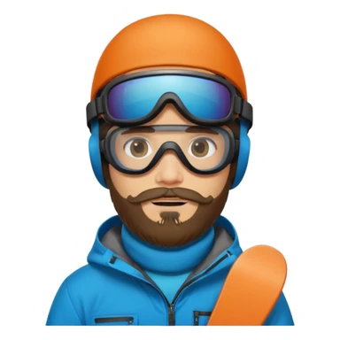 Snowboarder with goggles and beard























 sticker