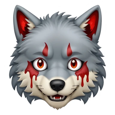Hurt wolf  sticker