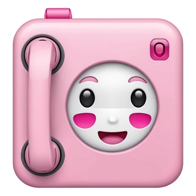 mix light pink dark pink and white girly voicemail sticker